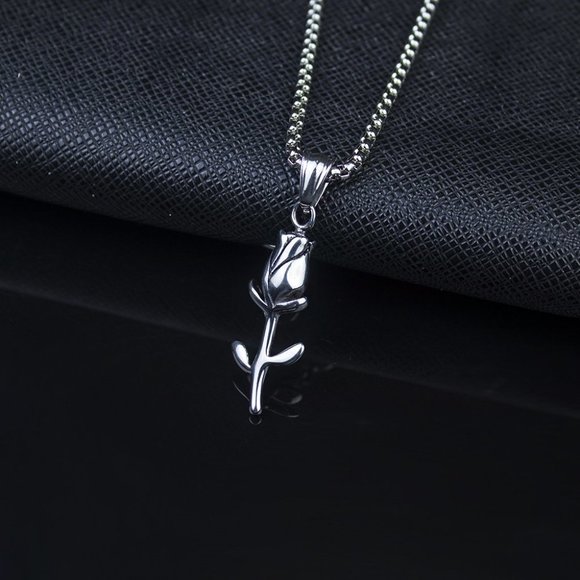❤️One Branch Flower Cute Simple Pendant necklace for women/men, N90201P221 - Picture 1 of 8